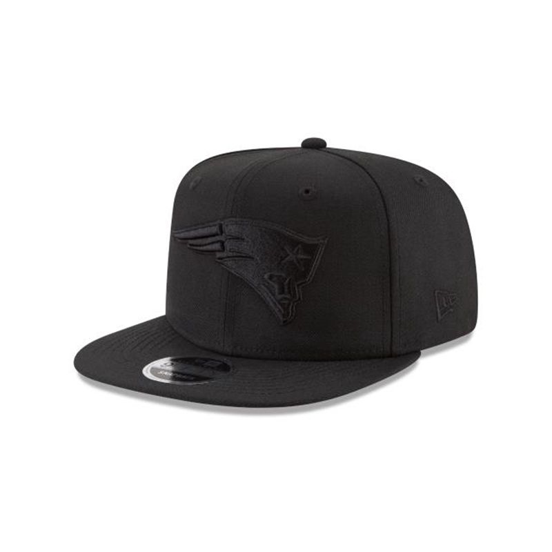 NFL New England Patriots Black On Black High Crown 9Fifty Snapback (PHJ6365) - Black New Era Caps